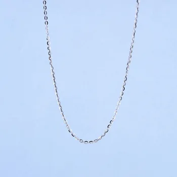 925 Sterling Silver 0,8 mm / 1 mm / 1.2 mm / 1,5 mm / 1.8 mm Kätting Halsband till Kvinnor 40 cm-60 cm,fina Smycken i 925 sterling silver
