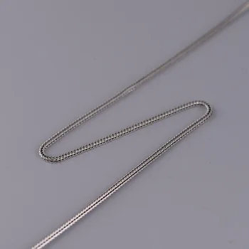 925 Sterling Silver Rävsvans Kedja 1,6 mm 1,3 mm 0,9 mm Tjocklek Kedja Halsband Smycken Vintage Stil Kvinnor Halsband