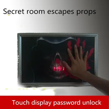 9527 verkliga livet spel escape room rekvisita Tryck på låsa upp orgel rekvisita Kroppen touch sensor digital display lösenord flykt rummet spelet