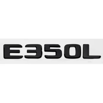 ABS Matt Svart E350 E350L E500 Bil Trunk Bakre Badge Emblemet Klistermärke för Mercedes-Benz W114 W115 W123 W124 W210 W211 W212 W213