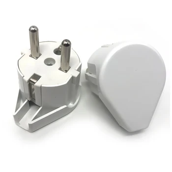 AC Power Adapter Uttag 16A 250V anslutningskabel eluttaget Vit Svart Hane Converter Löstagbar Adapter Plug