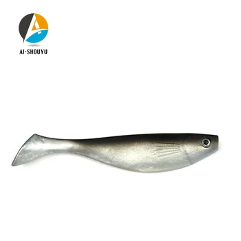 AI-SHOUYU 3st Mjuk havsfiske Lure150mm 26g Mjuk Plast 3D Ögon Levande Fisk Grub Konstgjorda Beten Swimbait Wobbler