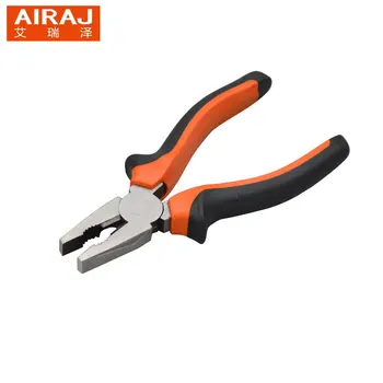 AIRAJ 6/8 Svängda Handtag Tång Multi-funktion Skruvstäd Med Näbbar och Hål Rostfritt Stål Rak Mini handverktyg