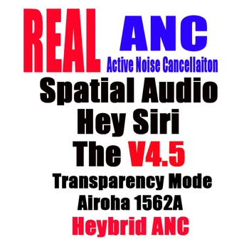 Airoha 1562A Dubbla ANC Mic Aktiv brusreducering Hej Siri Hybrid ANC Rumsliga Ljud Metal Gångjärn Verkliga Öppningar i99999 Air21 1562