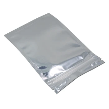 Aluminiumfolie / Rensa Återförslutning Ventil Dragkedja I Plast Retail Förpackning Packa Väskan Zip-Lock Ziplock-Påse Lagring Prov Mylar Paket