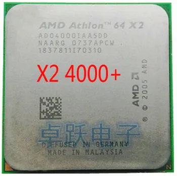 AMD Athlon 64 X2 4000+ CPU-Processor på 2,1 Ghz/ 1 /1000GHz) Socket am2 arbetar Fri Frakt