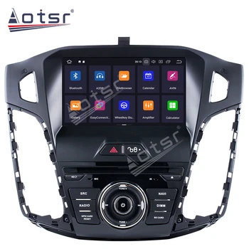 Android 10.0 PX6 4GB+64GB DSP Bil Ljud GPS Multimedia Radio för Ford Focus 2012-2017 Auto Stereo Head Unit DVD Vedio Spelare ISP