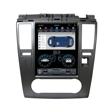 Android 9.0 Tesla Stil Bil Radio Vertikal Skärm för Nissan TIIDA 2008-2011 GPS-Navigering Diktafonen Multimedia bandspelare