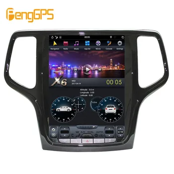 Android 9 PX6 4+64G Tesla Stil Bil DVD-Spelare GPS-Navigering För JEEP Grand Cherokee+ Stereo Head Unit Multimedia Player