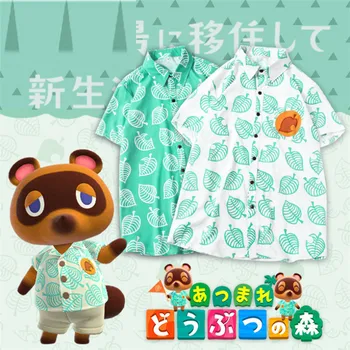 Animal Crossing Tom Nook Cosplay kostym Vuxna barn toppar Kort ärm tshirt Nya Horisonter Sommaren shirt Halloween kläder