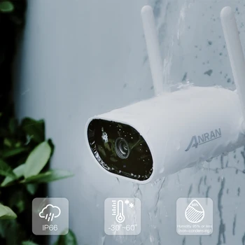 ANRAN 3MP Mini CCTV Trådlösa System Audio Record Utomhus Vattentät P2P-Wifi Security Camera Set Video Övervakning Kit APP