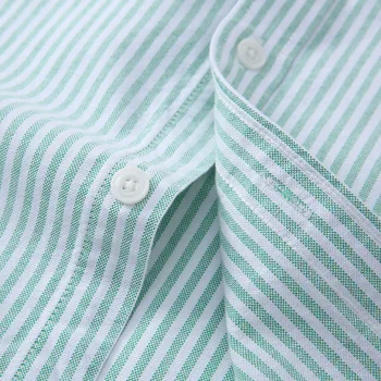 Aoliwen 2020 varumärke män bomull mode bekväma, casual business-shirt long sleeve oxford hög kvalitet mjuk slim fit skjorta