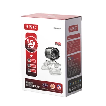 Aoni ANC HD Mini-USB-Webbkamera CMOS-Sensor Web Dator Kamera Inbyggd Digital Mikrofon För Stationära PC-Laptop videosamtal