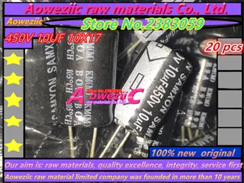 Aoweziic 20 ST 450V 10UF 10X17 hög frekvens låg resistans elektrolytisk kondensator 10UF 450V 10*17