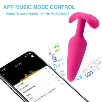 APP Vibrator Bluetooth Kontroll Vibrerande analplugg som Vaginal Anus Masturbator Manliga Prostata Massage sexleksaker För Par Sex Butik