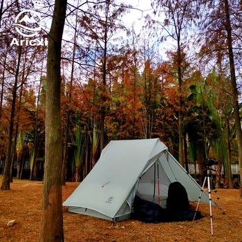 Aricxi ljus 2 Offentlig Ultralätta Camping Tält för 2 personer Professionell 15D Silnylon Rodless Tält