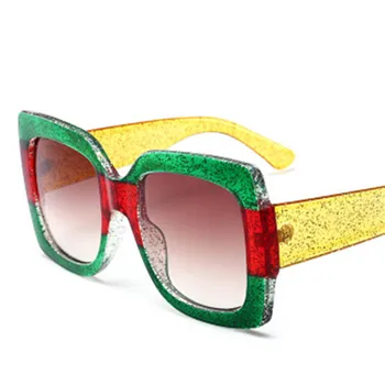 ASOUZ 2019 nya fashion square damer klassisk solglasögon varumärke design torget för män glasögon UV400 stor ram körning solglasögon