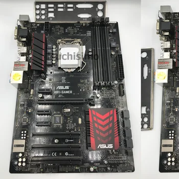 Asus H81-GAMER Motherbaord LGA 1150 Core i7/i5/i3 16GB DDR3 Intel H81 PCI-E 2.0 Ursprungliga Skrivbordet Asus H81 Moderkort 1150 Används