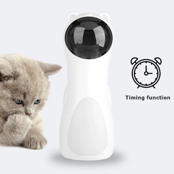Automatisk Katt Sällskapsdjur Leveranser Katt Interaktiv LED-Kul Elektroniska Smart Teaser Leksaker Katter Smart träningsredskap