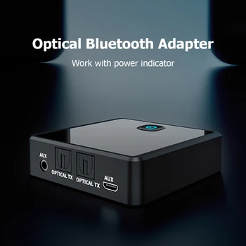 AUX Jack SPDIF-Mottagare Sändare Bluetooth-5.0 Ljud Musik Hushåll Dator Säkerhet Delar för TV-Högtalare för PC