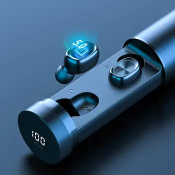 B9 Mini TWS Bluetooth-5.0 laddningsbox Trådlösa HiFi In-Ear-Hörlurar Hörlurar stereo Sport Vattentäta Hörlurar Headset
