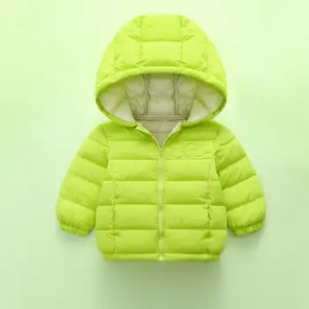 Baby Lätt ner ner-bomull jacka vinter kartong baby pojkar flickor outfit 1-7T kids coat barn vindjacka baby huvtröjor