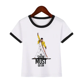 Baby Pojkar och Flickor Rock Bandet Queen, Freddie Mercury Skriva ut T-Shirt barn Sommaren Kort Ärm T shirt toppar