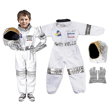 Barn Astronaut Roll att Spela in Kostym för Barn rymddräkt Pojkar Utomjordiska Klä upp Outfit Halloween-Fest Kläder