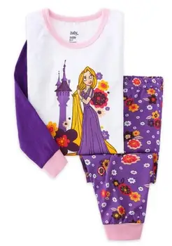 Barn flickor pyjamas set snövit Prinsessan pyjamas tecknat Baby pijama 2-7Y barn pijama infantil sleepwear hem Kläder