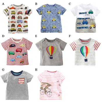 Barn T shirt Flickor Pojkar T-shirt Baby Kläder Liten Flicka Pojke Sommar Skjorta Tee