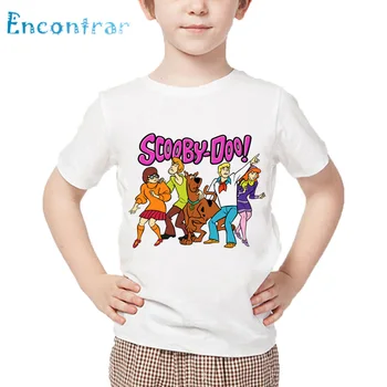 Barn Tecknade Scooby Doo Mystery Machine T-shirt Barn Roliga Kläder Baby Pojkar Flickor kortärmad Sommar Toppar,oHKP5085