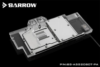 BARROW Vatten Blockera användningen för ASUS ROG STRIX-RTX2080TI-O11G/RTX2080-O8G/RTX2080 Super O8G GAMING/RGB-5V 3PIN / Kompatibel Bromssköld
