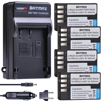 Batmax D - Li109 D-li109 Batteri akku +Digital Laddare För Pentax K-R-K-2 KR K2 KR K30 K50 K-30 K-50 K500 K-500