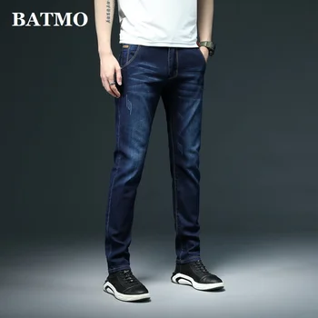 Batmo 2020 nya ankomst högkvalitativt elastiskt slim jeans för män ,för män skiny jeans ,grå jeans för män,plus-size 28-40 Y809