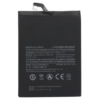 Batteri BM50 för xiaomi Mi Max 2 Max2 Ursprungliga Ersätter Batteri: 5200mAh+VERKTYG