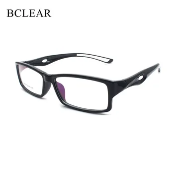 BCLEAR Ljus TR90 sportglasögon Optiska Glasögon Ramar Män Kvinnor Svart Glasögon Flexibel Sport Elegant Unisex Glasögon Hot