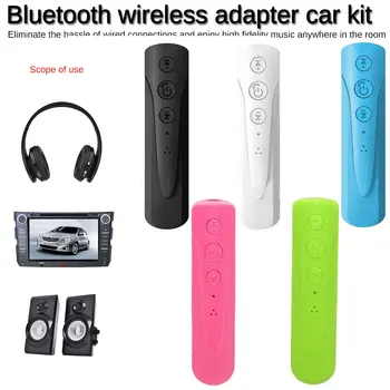 Bil Bluetooth-Mottagare Auto-Adapter 3.5 mm Uttag för Aux Bluetooth-Adapter för Handsfree-Samtal Bluetooth Music Audio Sändare