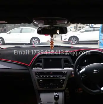 Bil dashmats bil-styling-tillbehör instrumentpanelen täcka för Hyundai Sonata 2016 2017 rhd