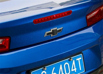 Bil Dekorativa Klistermärken Label Stickers För Chevrolet Camaro 2017-2019 Bil Externa Tillbehör Kolfiber Svart/Röd 2st/1set