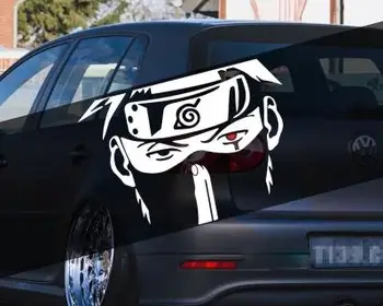 Bil klistermärke tecknad anime bakruta Naruto och Kakashi bil klistermärken ögon bakre fönster klistermärken skriva runda ögon-65