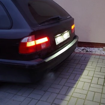 Bil LED registreringsskylt Lampa för BMW E39 5D 5 Dörren Vagn Touring 2000-2003