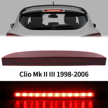 Bil Svans Ljus Höga Mount 12 LED 3. Bakre Tredje bromsljus stopplykta för Renault Clio Mk II III 1998-2006 7700410753