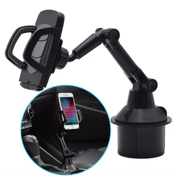 Bil telefonhållare Lång Arm För IPhone GPS-mobilen 360 Graders Bil mugghållare Stå Vagga Mount Hållare Fäste