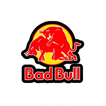 Bilen Dekaler Dekor Mc Dekaler Rolig Dåliga Red Bull Grafik Dekorativa Tillbehör Kreativa Vattentät PVC,15 cm*15 cm