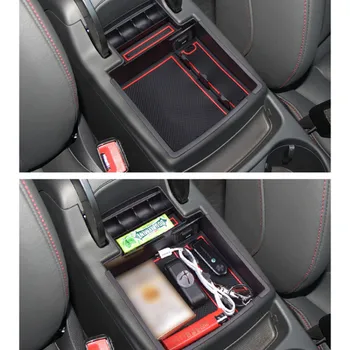 Bilens Interiör Tillbehör som Är Lämpliga för Audi Q5 Armstöd Box Lagring Box Modifierade Centrala förvaringsfack