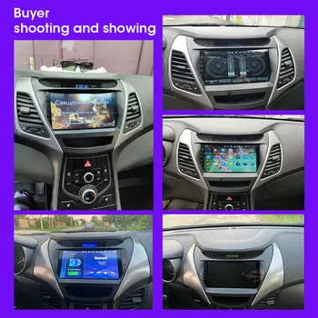 Bilradion Android 9.0 För Hyundai Elantra Avante I35 2011-2016 Multimedia-Spelare GPS Navigaion 4G Delad Skärm Flytande Fönster