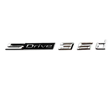 Biltillbehör Bränsle förskjutning ABS bil klistermärke För BMW X1 X2 X3 X4 X5 X6 Sdrive 25d 28d 30d 35d 40d 50d bil klistermärken styling