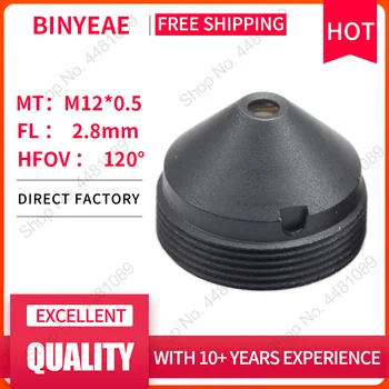 BINYEAE M12-OBJEKTIV FL 2,8 mm ultrakorta lins för 1/3 CCD med F2.8 Mini CCTV HD 2.0 Megapixel Objektiv för kameror objektiv