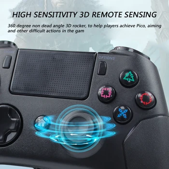Bluetooth-Gamepad Controller Uppladdningsbara Trådlösa Vibrationer Joysticken för Sony Playstation 4 PS4 Bluetooth Gamepad Controller