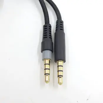 Bärbar Ljud-Kabel Hörlurar Kabel Audio Sladd Linje för HyperX Moln Blanda Moln Alpha Gaming Headset Tillbehör